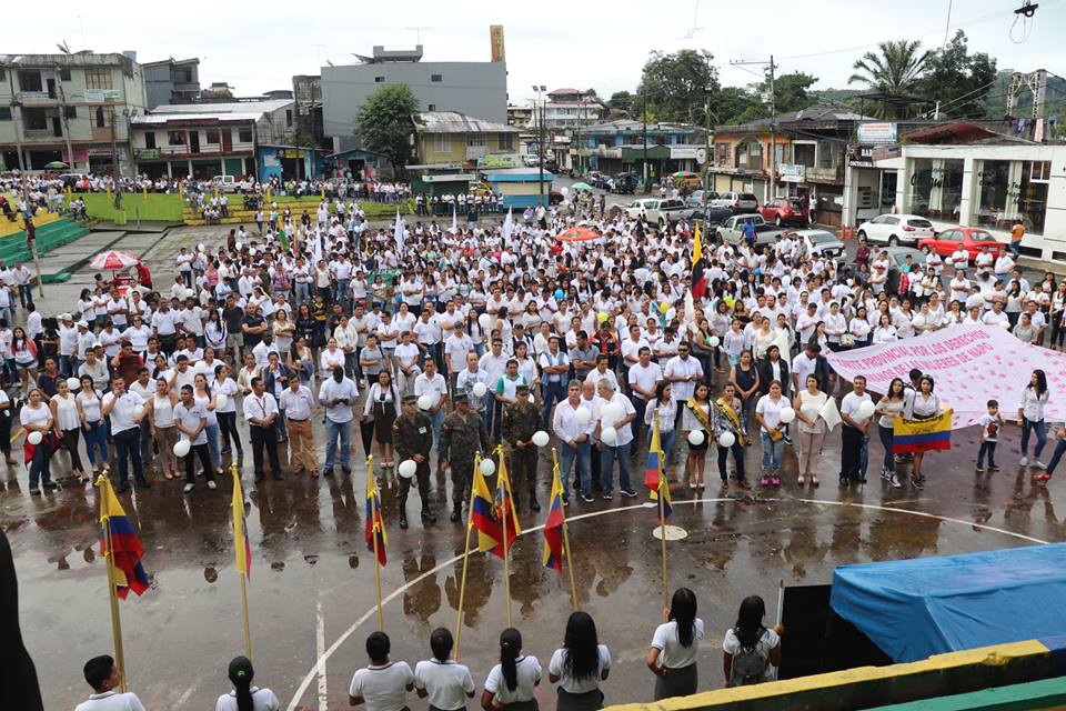 alcaldiatena's tweet photo. Caminata “Unidos por la Paz”, se cumplió con gran éxito en la capital de la Provincia de Napo esta marcha tiene como finalidad solidarizarnos con los hechos acontecidos en la frontera del norte. #PorUnPaísDePaz #MarchaPorLaPaz https://t.co/8Z0dI7BBBP