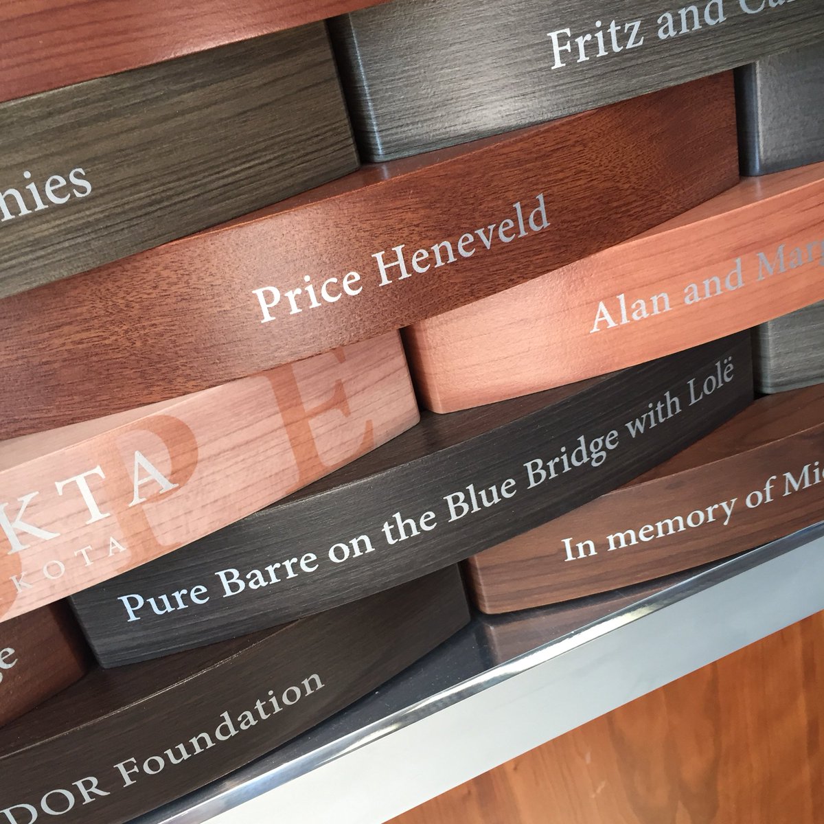 Through Pure Barre on The Blue Bridge we have donated $10,000 to help fund research <a href="/VAInstitute/">Van Andel Institute (VAI)</a>. We accepted this award on behalf of all that have attended our event and the volunteer teams from <a href="/PureBarreGR/">PureBarreGrandRapids</a> <a href="/PurpleVAI/">Van Andel Institute Purple Community</a> <a href="/LoleGR/">Lole Grand Rapids</a> 💛💜 next up $100,000 wall #goals #communitygiving