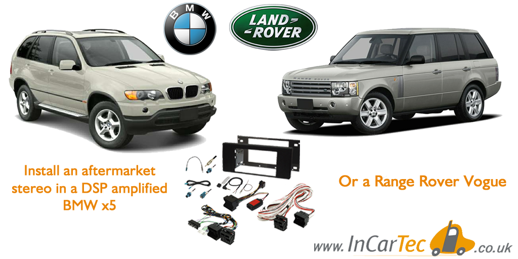 Replace the original stereo in a BMW X5 &amp; Landrover Vogue L322 using our new fitting kits.

Find them on our website links below:

BMW X5 Solution: goo.gl/y2sPwA

Range Rover Vogue Solution: goo.gl/m9QqLj

 #caraudio #incartec #landrover #rangerover #bmw