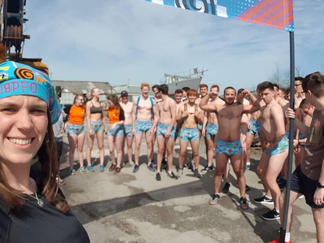 ErinHillforts's tweet photo. HUGE thanks all who sponsored my #RUNderpants! I raised £250+ for @TheNeuroFdn &amp; wore my pants on my head in memory of my Dad who died from a brain tumour last month. #Oddballs provided pants raising awareness of testicular cancer @BangorUni @BangorRAG #takethatcancer #northWales https://t.co/NkASvVeduL