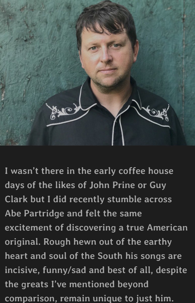 Abe Partridge will be performing at our inaugural festival. See more at abepartridge.com #cottonfieldsandbloodfordays #singersongwriter #skatemountainrecords #dcsf18