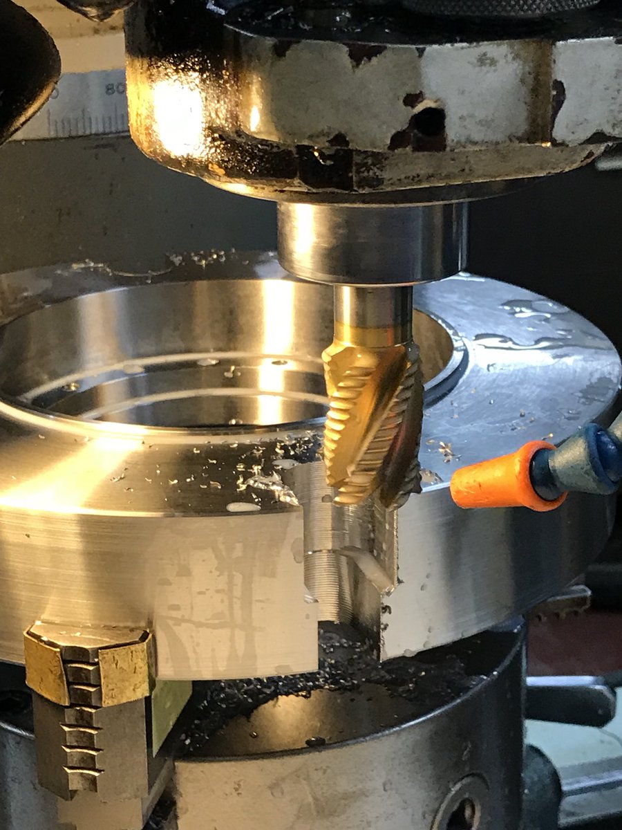 RobcoSeals1's tweet photo. Milling in a bolt slot on a 4 5/8” EV-17 gland. #mechanicalseal #engineering #robcoofamerica #houston https://t.co/LiG1lmmQXL
