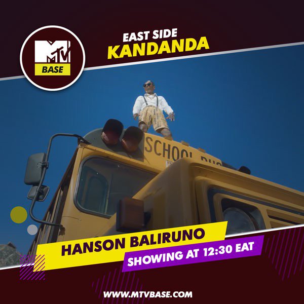MTVBaseEast's tweet photo. New sound coming to #MTVBaseCh322 👌 catch @hansonbaliruno's KANDANDA on East Side,  Sunday @ 12:30 EAT 💪 https://t.co/tTK8788jWX