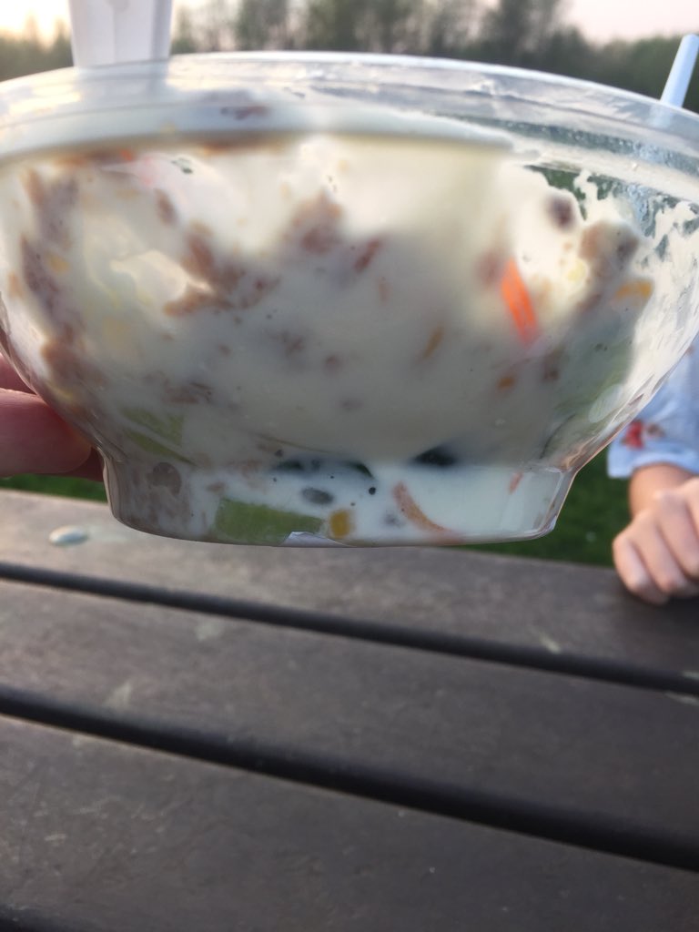 sam_samparker's tweet photo. @Morrisons I’m extremely disappointed with the Tuna Salad pot I’ve just bought from Sheerness Morrison’s due to the ridiculously excessive amounts of mayo in it. I couldn’t even see the salad! Didn’t even bother touching it... money wasted!!!#whataloadofshit https://t.co/3Yq51lC2zL