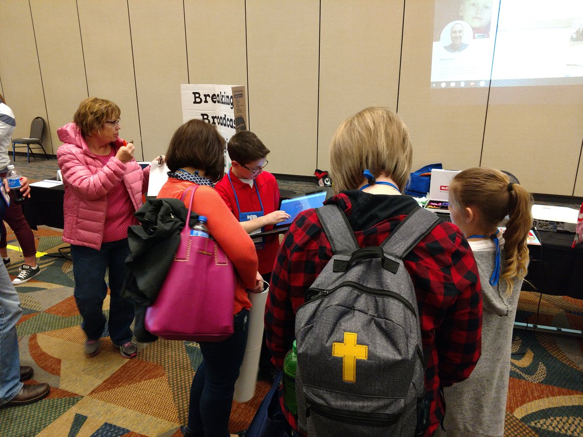 MrDelhay's tweet photo. More Freeman students talking about their 4C's experience integrating tech into their standards. #freemanfalcons #NETA18 https://t.co/fmLWNGVQ5H
