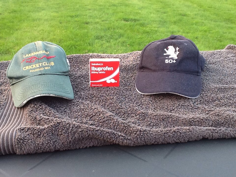 pallo63's tweet photo. Think I'm all set for my 39th season playing cricket for LakenheathCC 1's @LakenheathCC @suffolkcricket #onemore #deepheatmissing https://t.co/O7kXl1JNqO
