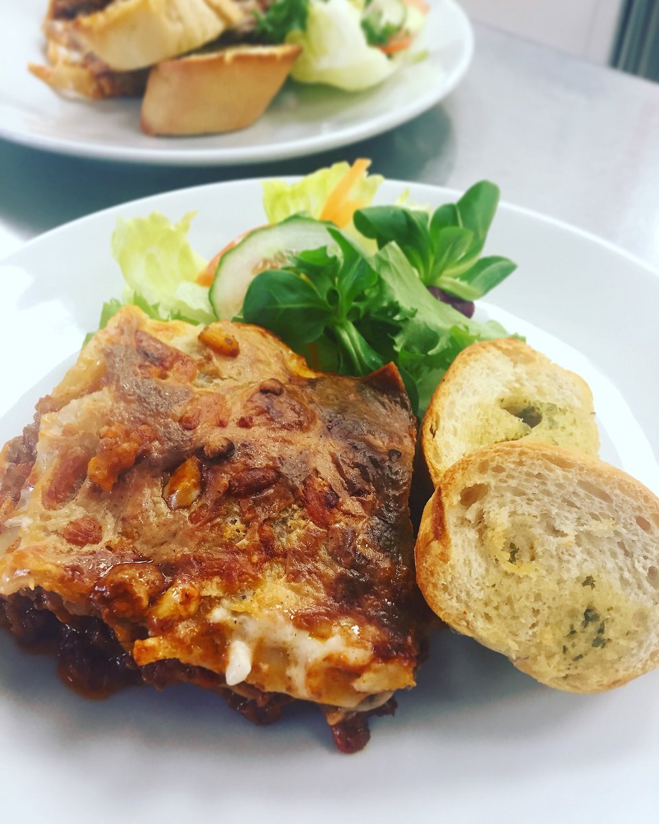 RachAlsKitchen's tweet photo. A few pics from today’s #italianthemed lunch which we served at the #mauricejaggercentre today... #beeflasagna #salad &amp; #garlicbread along with #coffeecup #tiramisu ... https://t.co/QyQiEZd8Hl