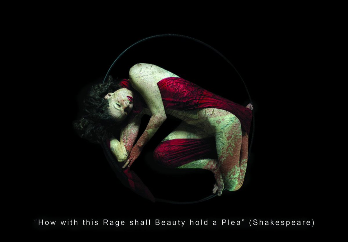KehlerLiddell's tweet photo. Our 2nd annual juried show – "How with this Rage shall Beauty hold a Plea?" (Shakespeare) – 53 artists offer responses – inspired by @alexrossmusic "Making Art in a Time of Rage" – https://t.co/AvekmDWeED (image: "Shadow Siren," by Nina Chung) #artnhv #gscia #westvillect https://t.co/83tsNGDwlr