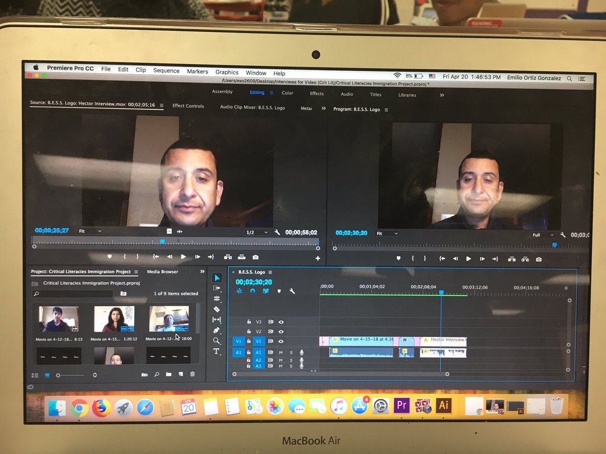 Emilio_NTHC's tweet photo. Editing the current interviews at B.E.S.S. Productions HQ https://t.co/sVpcUjUX6E