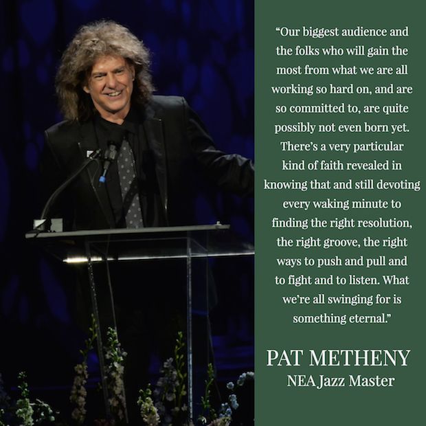 ToddBarkan1's tweet photo. PAT METHENY.  So proud of my fellow 2018 NEA Jazz Masters.
Visionary @PatMetheny https://t.co/Or4qDSAtdw