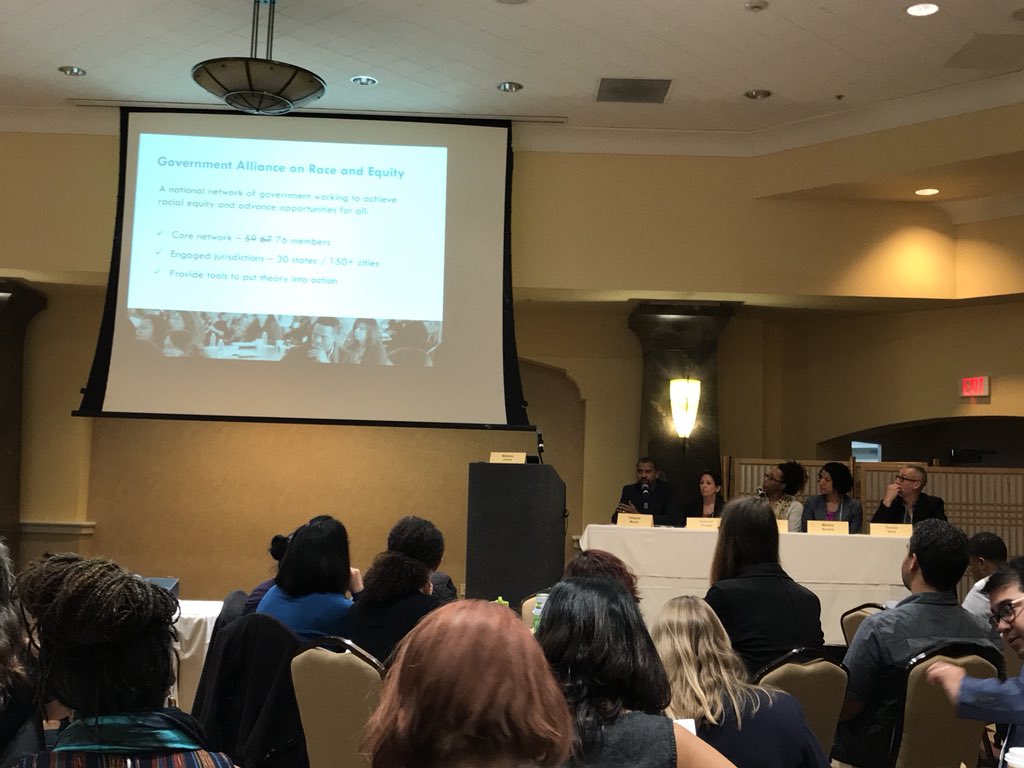 RubiconPrograms's tweet photo. We’re learning how #government and #nonprofits can work together to accomplish equity and poverty reduction w/ @theCSI #BARHII @tamisha_walker @MarisaArrona @safeandjust & other community leaders. #opportunity2018 https://t.co/0ORuZxtKQh