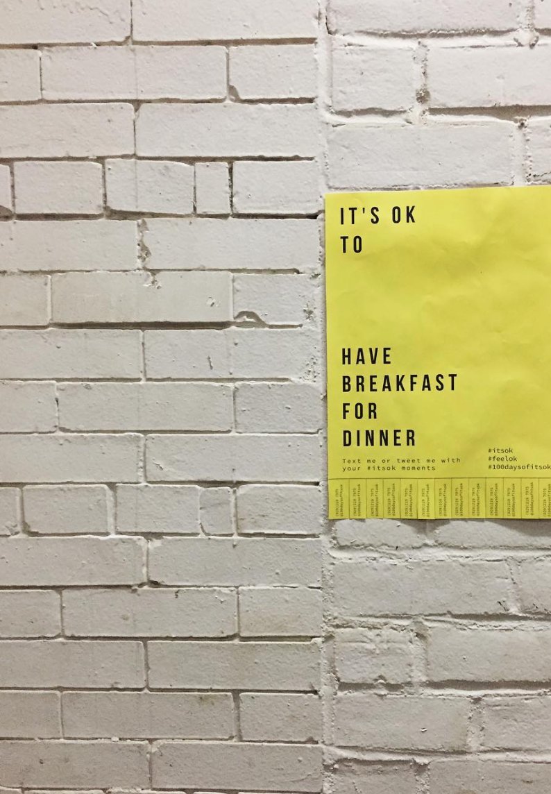 100daysofitsok's tweet photo. 11. IT'S OK to have breakfast for dinner.
#100daysofitsok #100dayproject #itsok #itsokay #feelok #feelokay #nyc https://t.co/pDEwM7JCFR