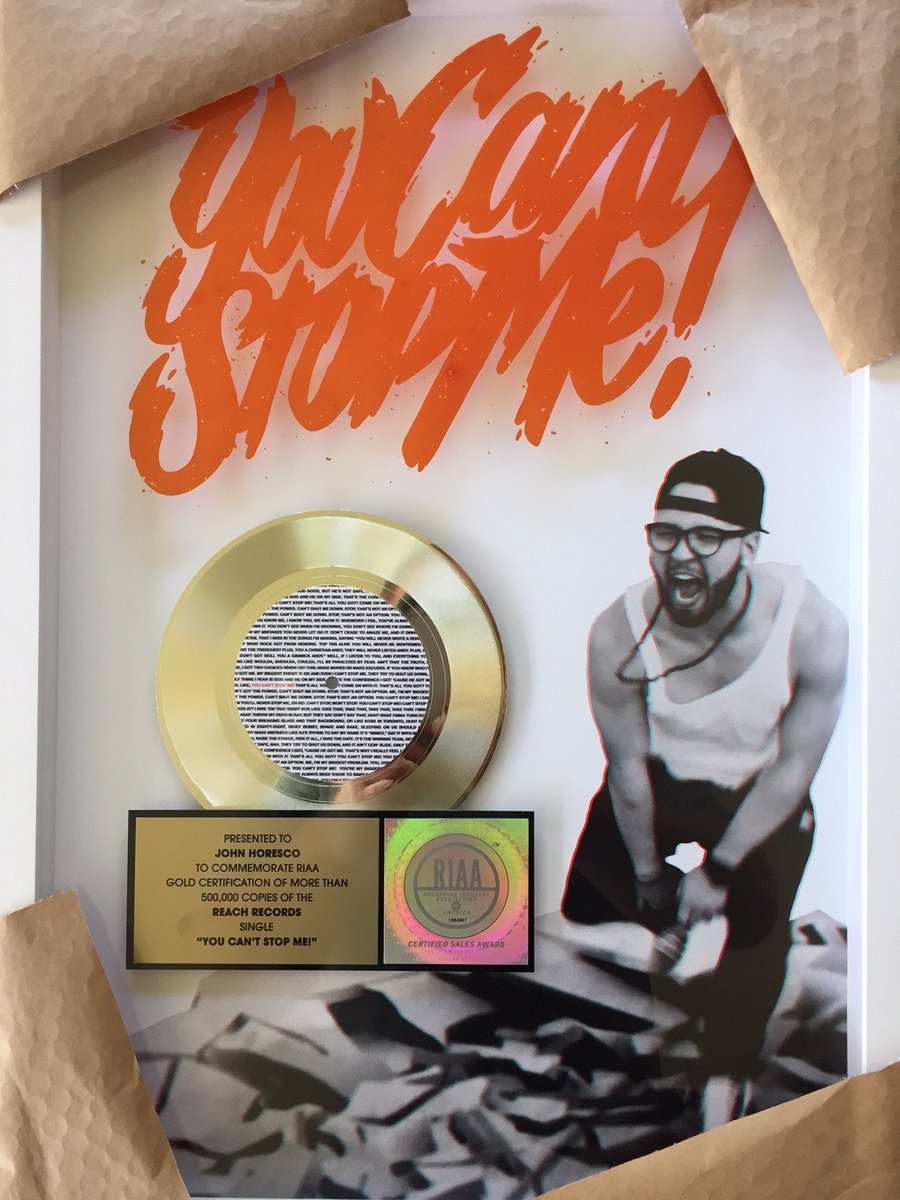 OneUpMastering's tweet image. Congrats to @AndyMineo Certified GOLD! and thanks to @reachrecords and @JacobBizMorris #youcantstopme #goldrecord