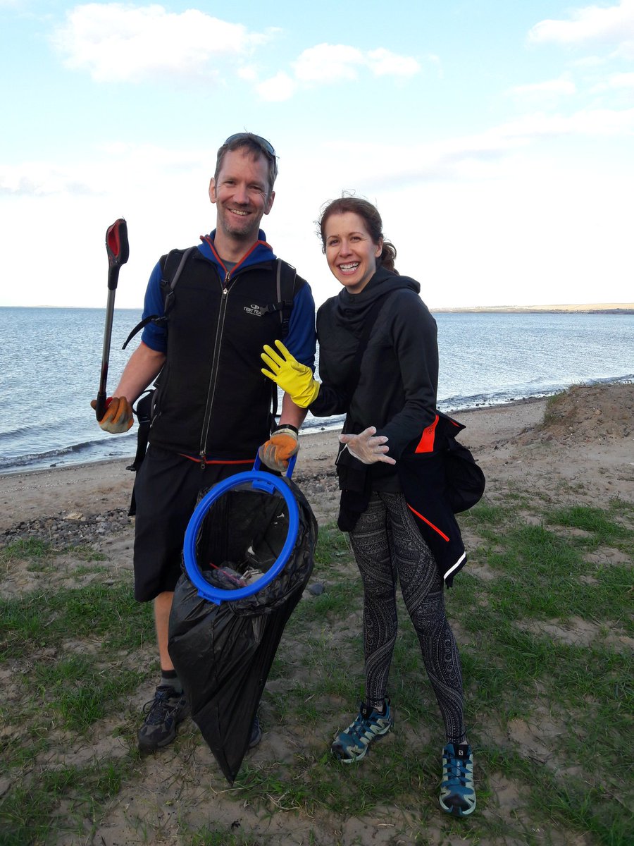 Friday night is beach cleaning night! #plasticpollution #environment #OceanRescue #Portobello #Edinburgh Time for the pub now!