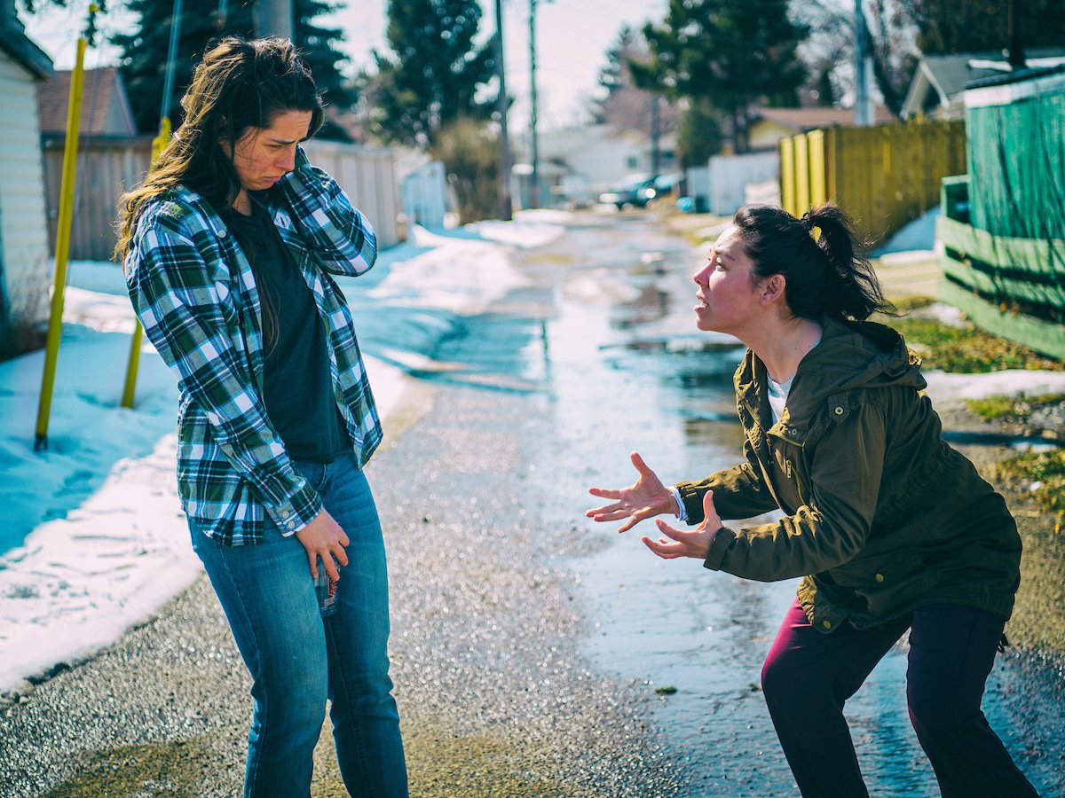lizonstage's tweet photo. The call of the wild: Pretty Goblins, Beth Graham's heart-wrenching tale of sisterly love, and the monsters beneath, premieres at @WorkshopWest: A https://t.co/LtdZffgzK5 review https://t.co/VZGW8PWwuj #yegtheatre #yegarts #yeg https://t.co/v311dLo061