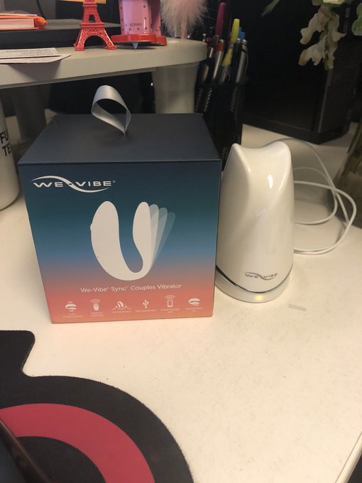 Just another day in thto office. Charging up a vibrator to review for @CorporateChola. Thank you @wevibe<a href="/tag/onlyfanspage"class="tags"><span>#onlyfanspage</span></a>
