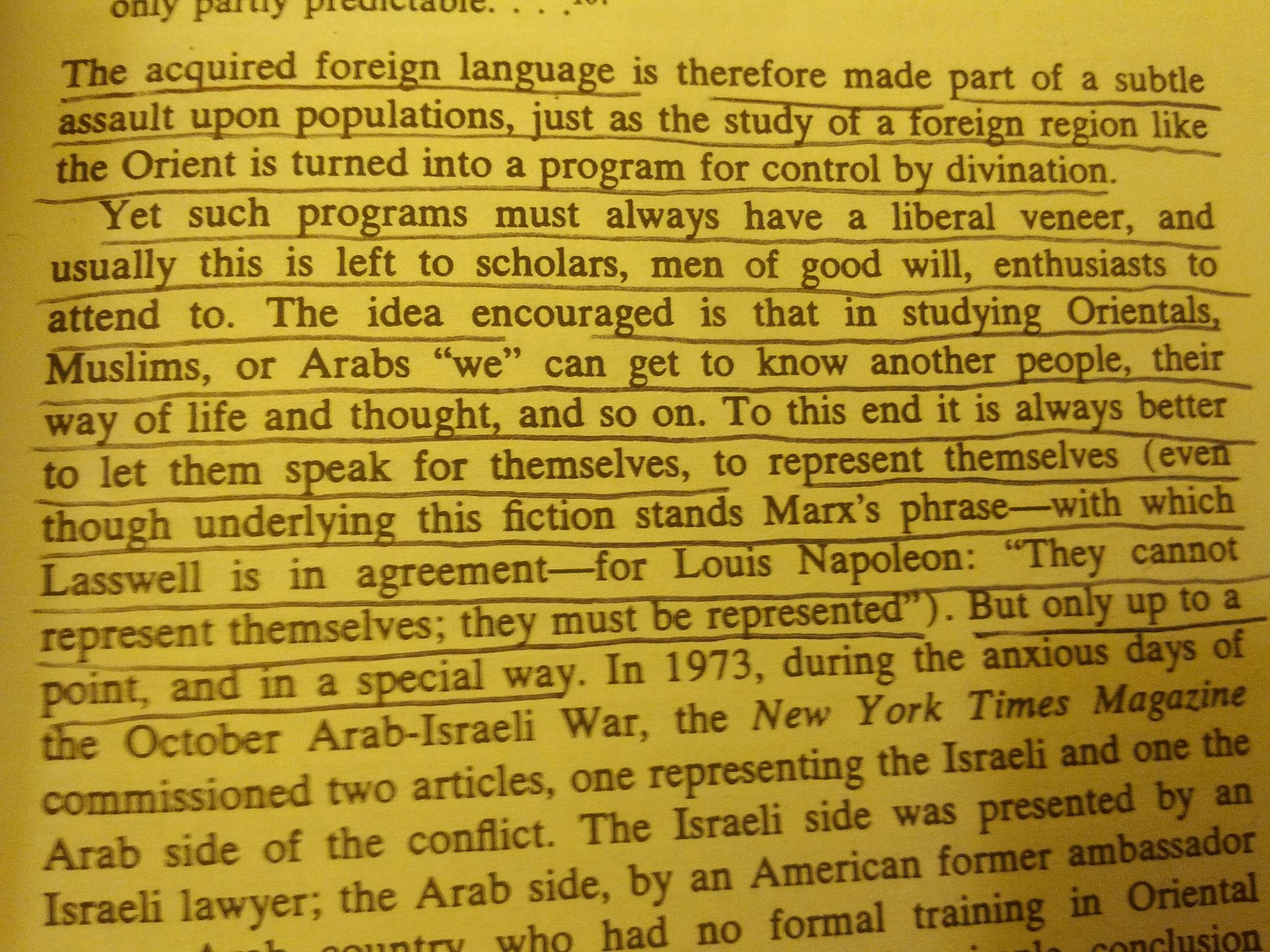 Edward Said Orientalism Quotes Sanjeev Sanyal On Twitter: "Quote From Edward Said's Classic "Orientalism"  On How Western Scholars Establish A Monopoly On How A Culture Should Be  Interpreted. This Is Then Used Subtly To Colonise And