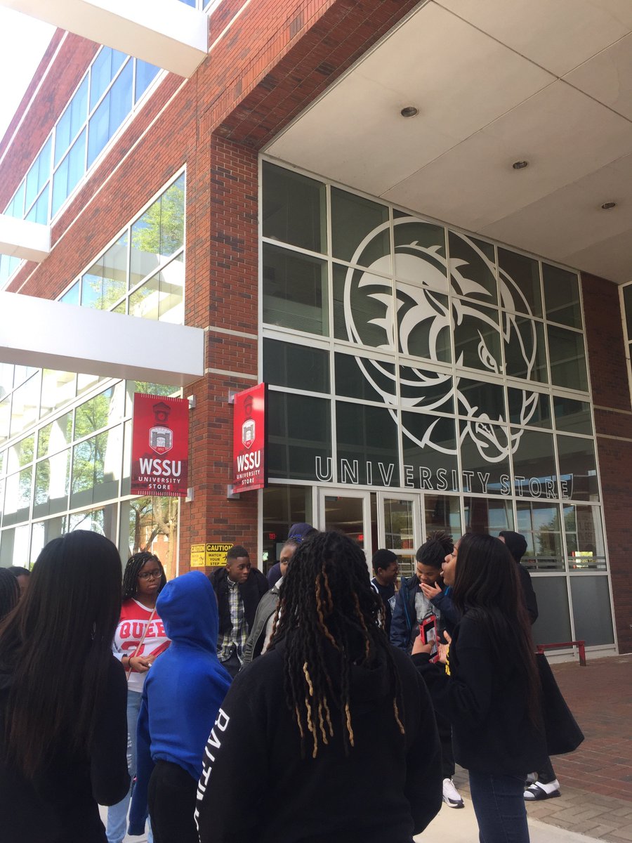 Elev8Bmore's tweet photo. The tour continues at Winston Salem State University. #BmoreCS #College #communityschools @BaltCitySchools https://t.co/XN1K73GHe0