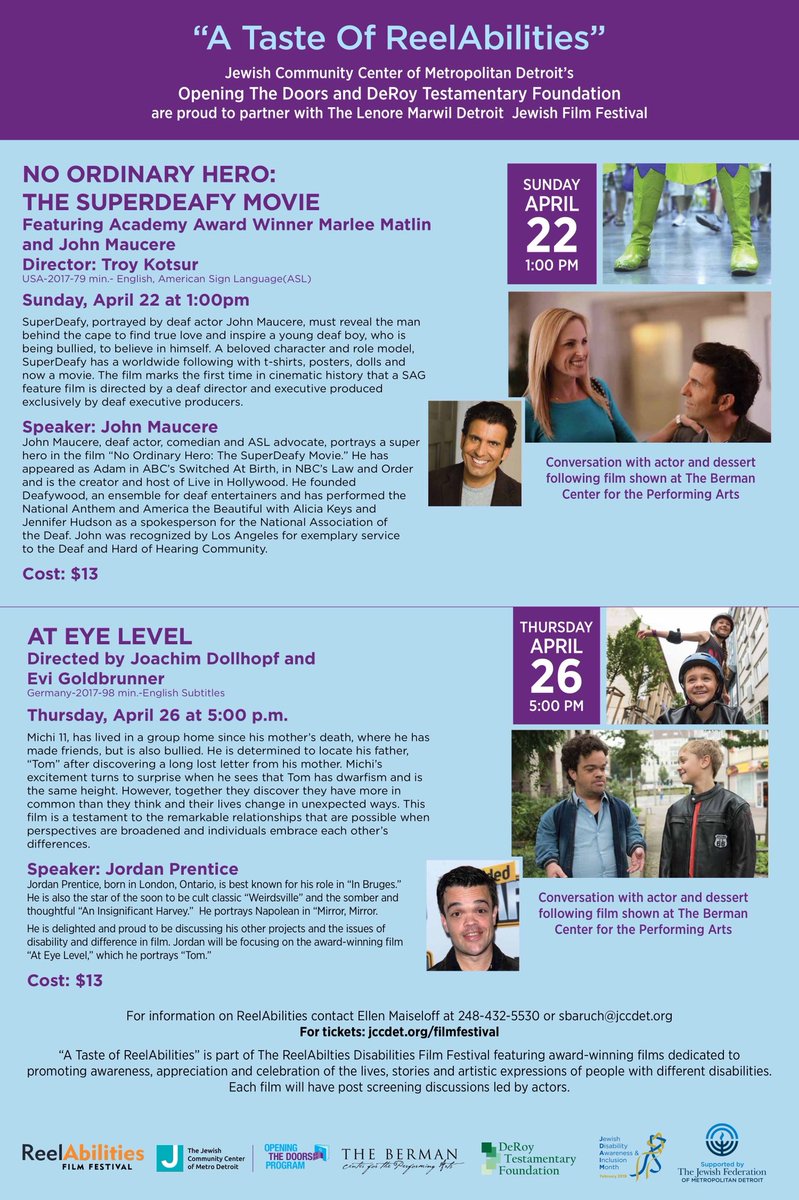 JohnMaucere's tweet photo. Michigan, here I come! Come and join us this coming Sunday. #superdeafy #noordinaryherothesuperdeafymovie #superhero #johnmaucere @MarleeMatlin #mariposacreativity https://t.co/xZASdM6Rbs