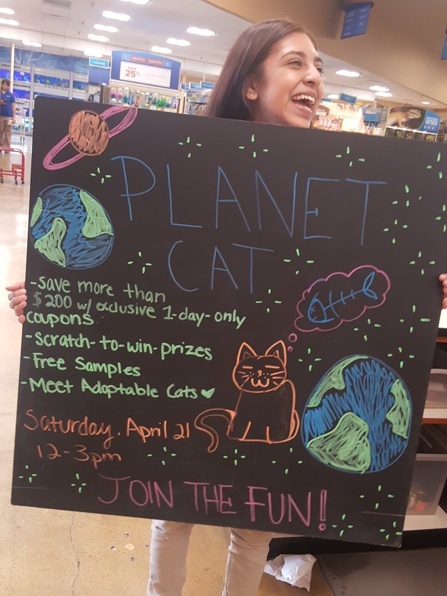 TeamOhlen's tweet photo. Planet Cat tomorrow!  @Petsmart on Ohlen Rd #Austin #catadoption https://t.co/8jaObMtIQD