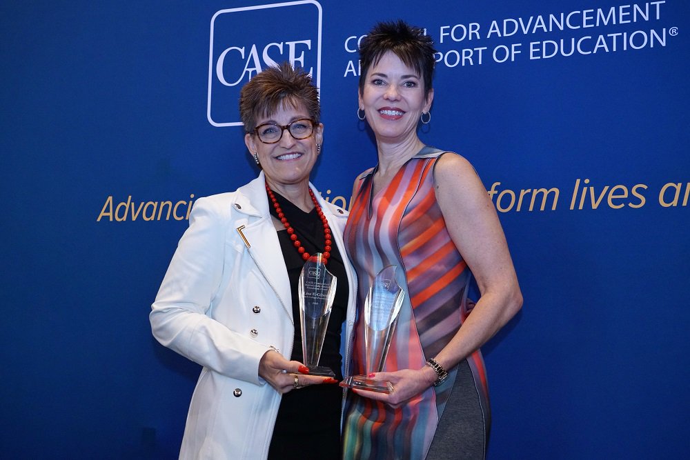 SatisphactionIO's tweet photo. #hemkting Congratulations to ClarkCollege Foundation's Lisa Gilbert and UIAdvancement's Tiffani Shaw, recipients of our CASE Commonfundorg Institutionally Related Foundation Awards! Learn more: https://t.co/8wM9gL4QAO #caseirf #fundraising #highered https://t.co/rG2fDh75xt