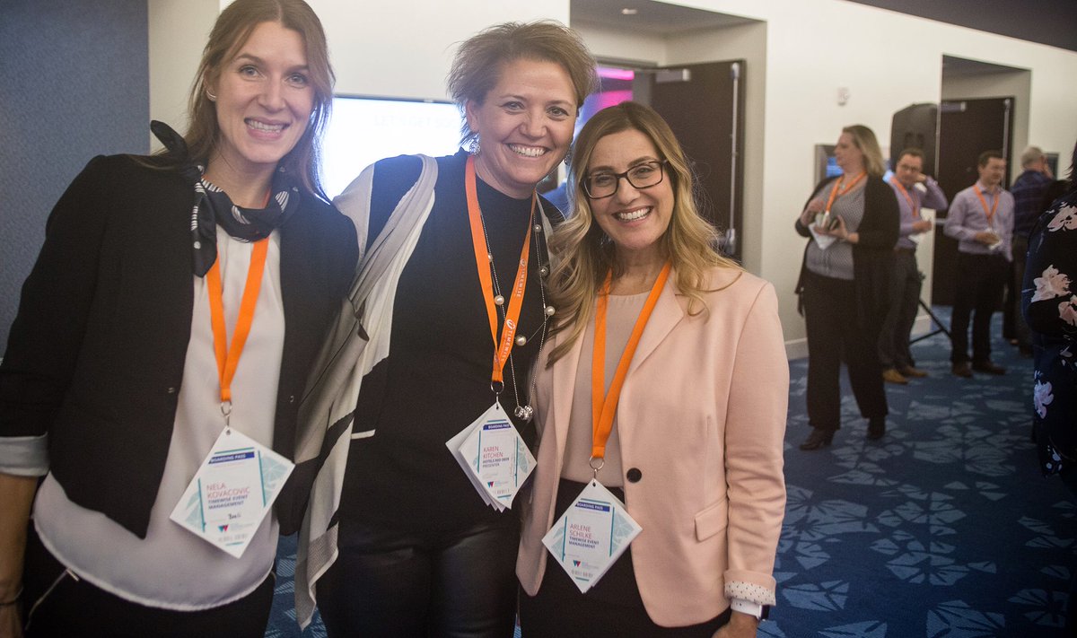 wsc_forum's tweet photo. #flashbackfridays to #wsc2017 with @NelaKova @karenkitchen_ @arleneschilke #sponsorship #marketing #winning https://t.co/KOFKtsW2BW