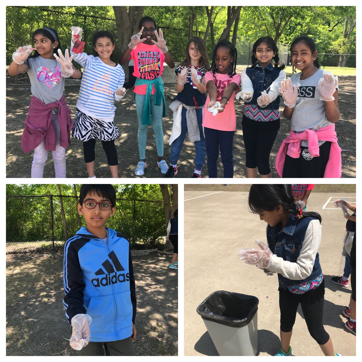 Andrewsthird's tweet photo. Cleaning up our playground to celebrate #EarthDay18 https://t.co/5XeasVkPgk