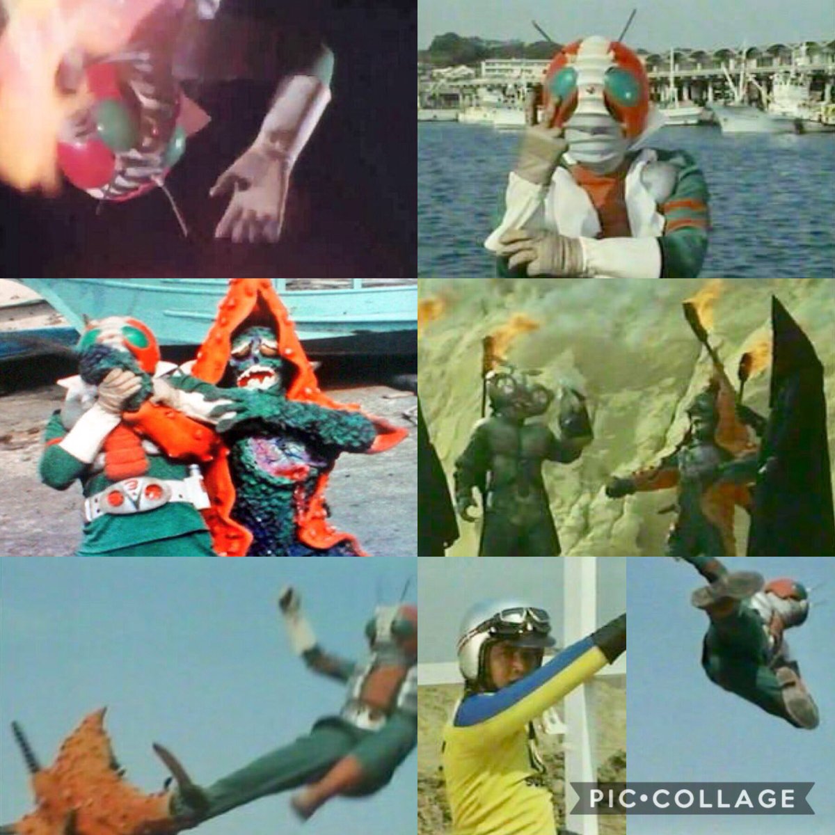 S Murakami Twitter Da 仮面ライダーv3 第10話 ダブルタイフーンの秘密 昭和48年 1973年 4月21日放映 レンズアリ カミソリヒトデ 登場 脚本 内藤まこと 佐伯俊道 監督 田口勝彦 レンズアリの熱線に苦戦するｖ３ そのときダブルタイフーンのレッドランプが