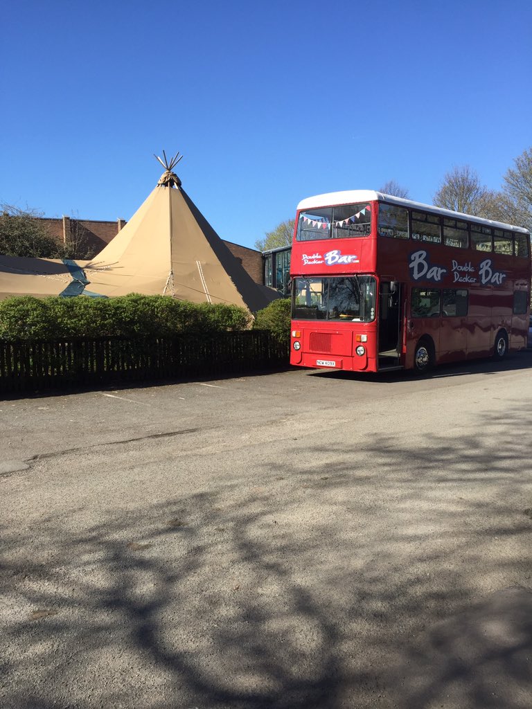 doubledeckerba's tweet photo. If you are looking for a unique bar for your wedding come and visit us this weekend at The Cheshire Wedding Show @bouquetandbells #mobilebusbar #woodenbars #marquees #tipis @TipiUnique @poshfroxwellies https://t.co/RQhvoIlxqO