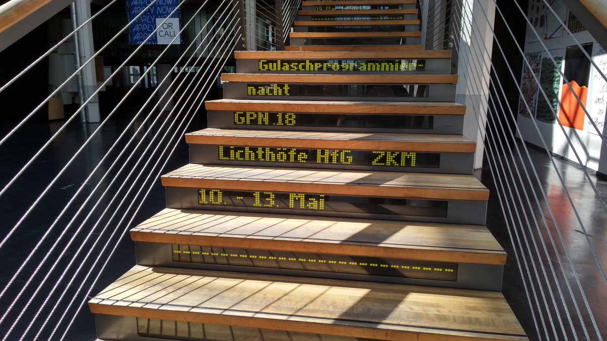 Gulaschprogrammiernacht 18 #GPN18 im @zkmkarlsruhe und @hfg_ka gulas.ch