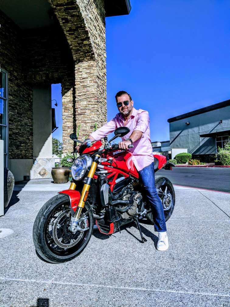 Having fun at work! #Ducati #motorcycle #ceo #ceoperks #fridays #corporateheadquarters #