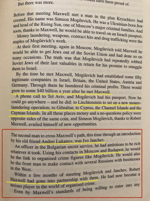 3. Guess where Semion sent his top men (thanks to his business partner, Robert Maxwell's passport scheme)...