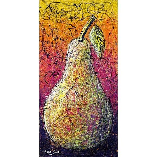 ArtGuruOfficial's tweet photo. #artistsingh #drippaintingtechnique #dripartist #drippainting #pear #fruit https://t.co/vnWyWnDVa6