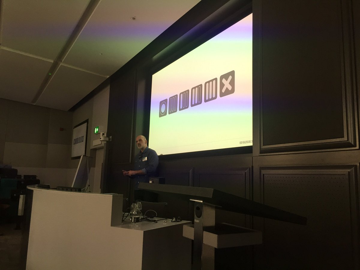 emilyluxy's tweet photo. Brilliant talk by @timcaynes on surgical #ux - dream project! Conference ending on a high #UXDH18 #healthux https://t.co/2I8vLDwPXJ