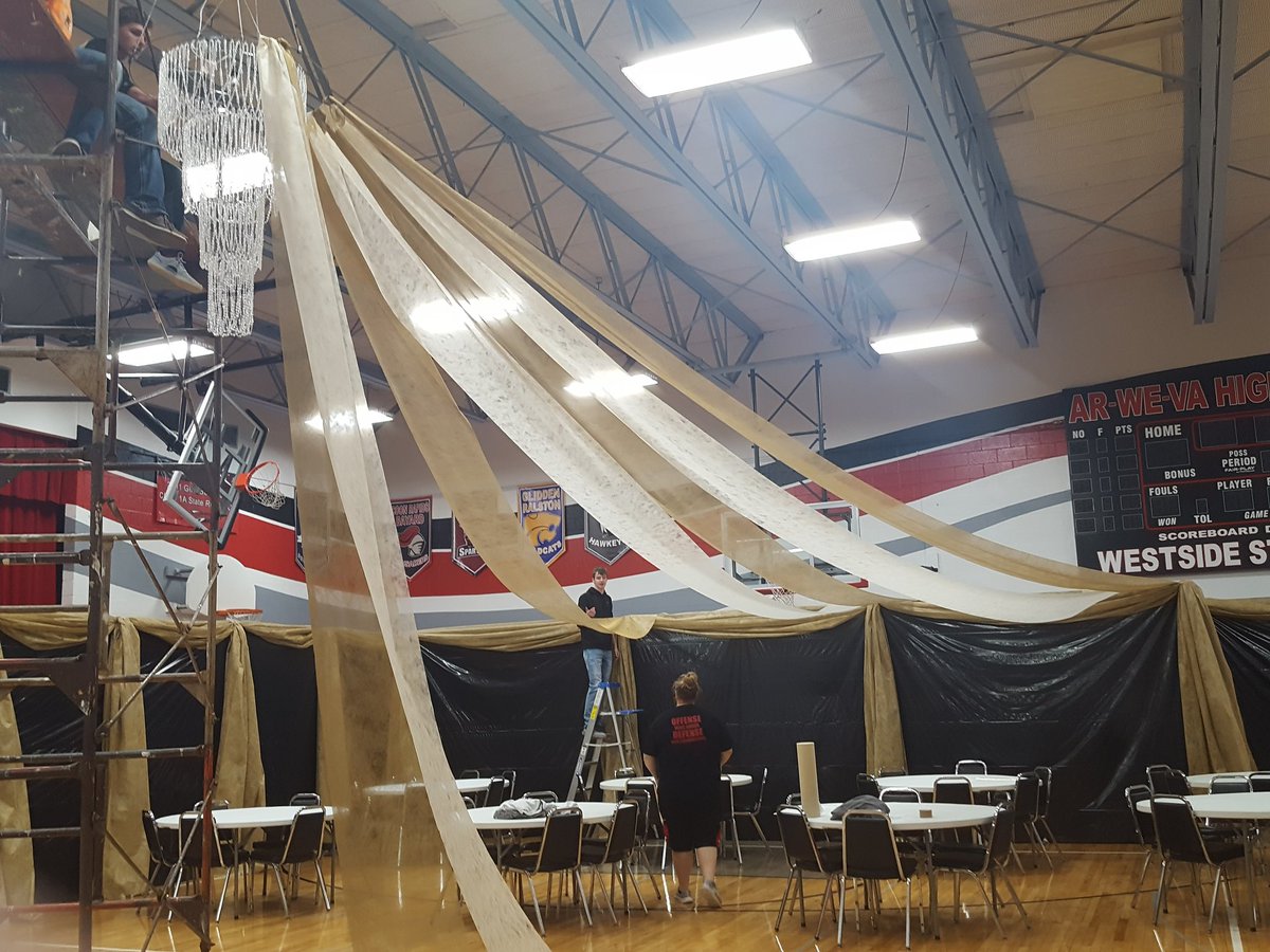 RichStoffers1's tweet image. AR-WE-VA Junior Class is hard at it wi decorations for "A NIGHT UNDER THE LIGHTS" on Sat., April 20 @arweva_rockets @emilee_danner @emilyhinners32 @KeeganSimons @MaddieStyles097  @beastmode1601 @henbuddy Photos, Meal, followed by Grand March @7:15! #PromEvent #AWV