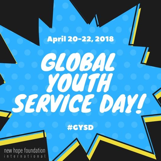 nhfintl's tweet photo. " #GYSD is the largest service event in the world and the only one that celebrates the contributions that children and youth make 365 days." https://t.co/UPZiwDfbkN