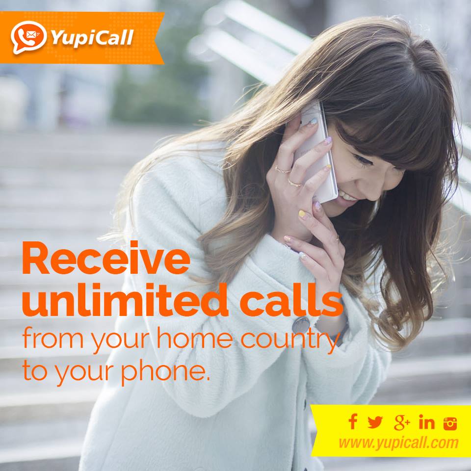 YupiCall's tweet photo. Receive unlimited calls from your home country to your phone. https://t.co/fVPPDcKVsw