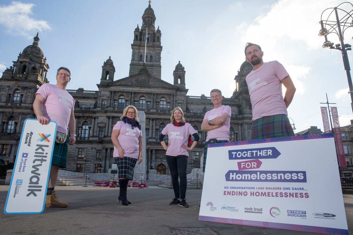 RockTrust_tweet's tweet photo. Just over 1 week until the Glasgow Kilt Walk! There's still time to get involved and join us as we walk #TogetherForHomelessness 1,000 walkers, 6 charities, 1 cause. https://t.co/6bTp0AsOpw https://t.co/ckGC3HkS39