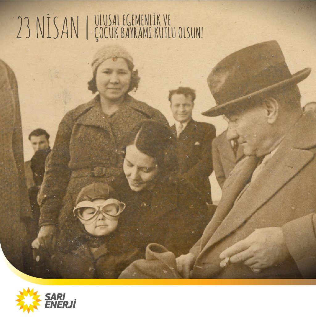 SariEnerji's tweet photo. “Çocuklar, geleceğimizin güvencesi, yaşama sevincimizdir. Bugünün çocuğunu, yarının büyüğü olarak yetiştirmek, hepimizin insanlık görevidir.”
Mustafa Kemal Atatürk

Ulusal Egemenlik ve Çocuk Bayramımız kutlu olsun! 🇹🇷  #23Nisan #UlusalEgemenlikveÇocukBayramı https://t.co/lcdolHVSpy