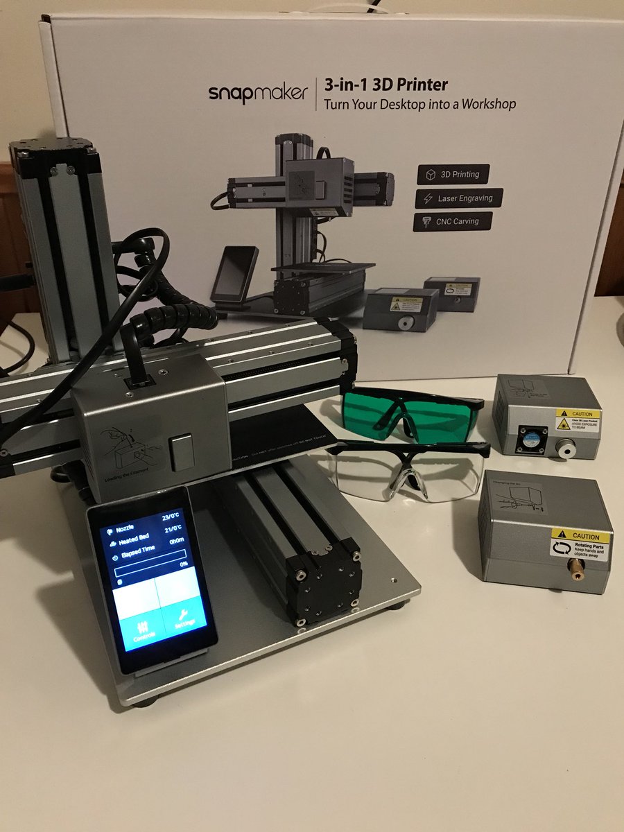 brilliant_labs's tweet photo. Welcome to Atlantic Canada @snapmaker :) 1 free snapmaker will go to the school with best student project idea.  Print, carve, laser engrave https://t.co/XVkE9a0fAU