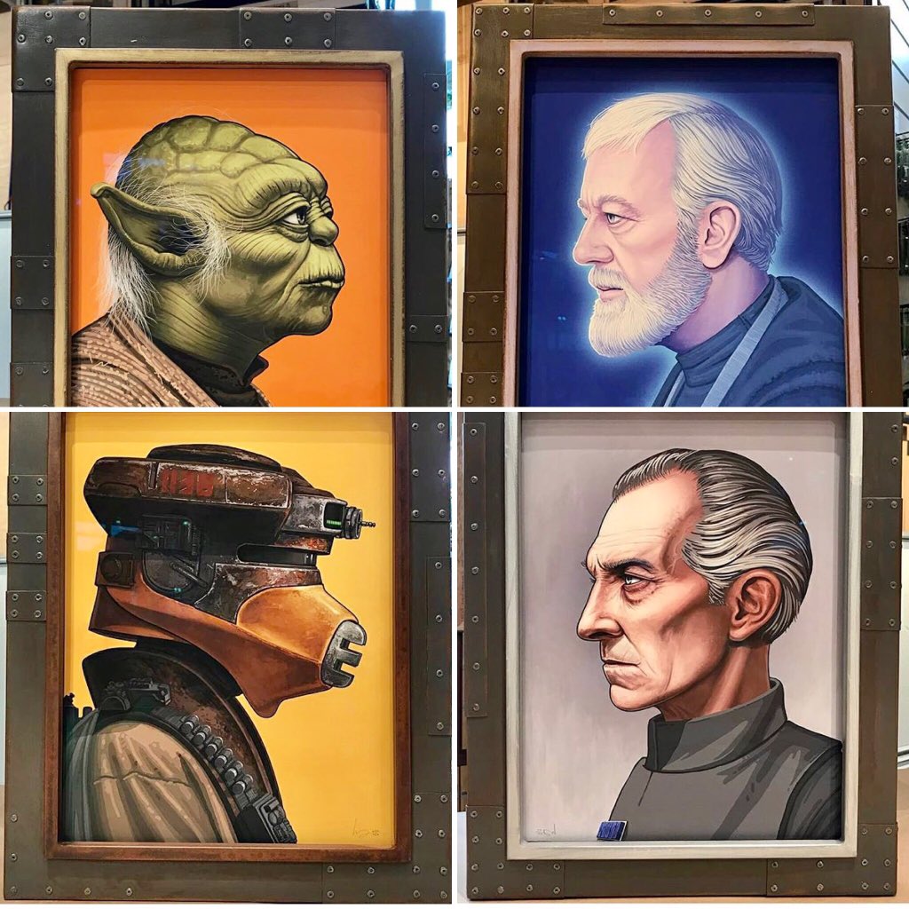 framemasterrob's tweet image. Portrait Wars! #StarWars #art #portraits #steel #frame #fun #industrial #designthinking #contemporaryart