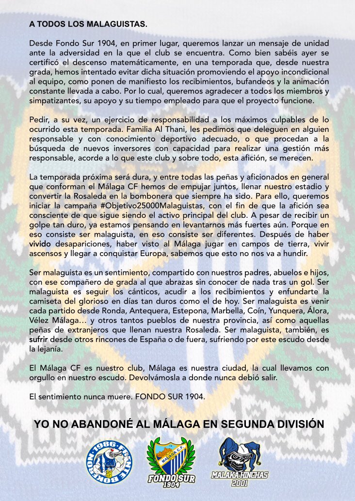 MattBerrnett's tweet photo. Comunicado oficial, 20 de Abril de 2018. https://t.co/NsfdMB21p4