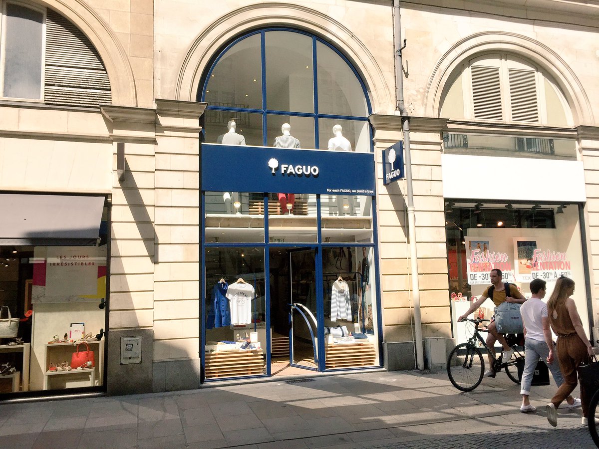 Nanteshype's tweet photo. Ouverture de la boutique de #mode @FAGUO_FR rue d'Orléans à #Nantes. #marque #NantesCentreVille #ShoppingNantes https://t.co/qVAM4MMKL2