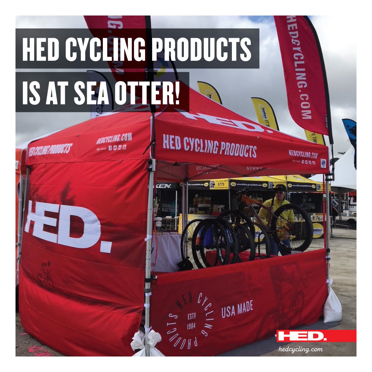 Hed is at the @SeaOtterClassic Swing on by booth #801 and give us a shout. We'll be showing off all the latest and greatest.