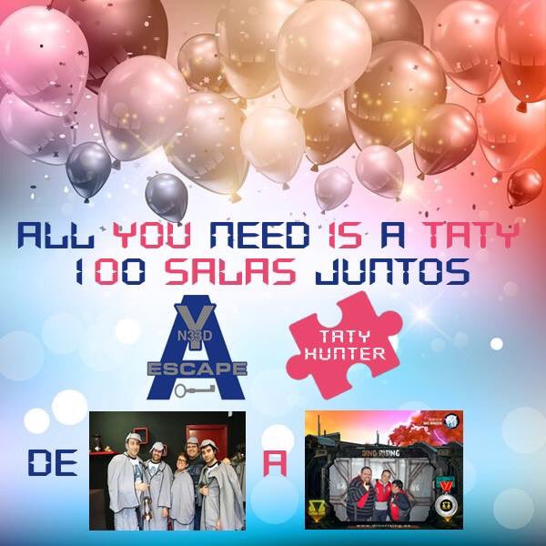 TATYDAVE's tweet photo. La pasada semana en Dino Rising Room Escape​ hicimos nuestra sala nº 100 junto a nuestro querido Rafa de Allyouneedisaescape​ y por ello queremos dedicarle este post a alguien que se ha convertido en una de las personas más importantes en nuestras vidas, te queremos https://t.co/IGVUNnyKI8