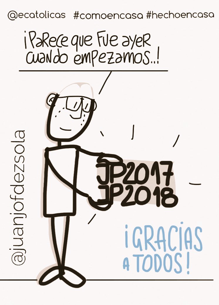 juanjofdezsola's tweet photo. ¡Se acabaron las Jornadas de Pastoral #JP2017 #comoencasa #JP2018 #hechoencasa! ¡Gracias a la organización @ecatolicas y a todas las sedes anfitrionas y sus acogedores colegios, y gracias a todos por cantarle conmigo a la montaña “muévete, muévete”! 😊 #FEAC https://t.co/RUAix96C6n