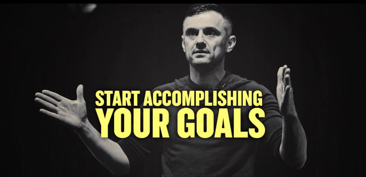 3 Ways to start accomplishing your goals by <a href="/garyvee/">Gary Vaynerchuk</a> 

#Entrepreneur #SmallBusiness #Marketing #Branding #CrushingIt

garyvaynerchuk.com/accomplish-goa…