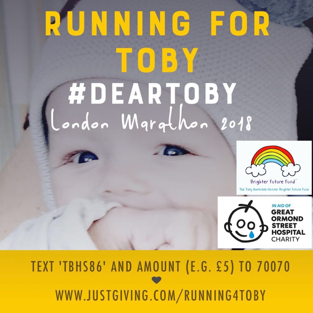 ESlawtraining's tweet photo. We know that lots of you will have already sponsored people taking part in #LondonMarathon2018, but if you can spare some cash to support our @ESgloballaw colleague @diteyboy1 it would be very much appreciated #deartoby https://t.co/2bkmvgR4ad