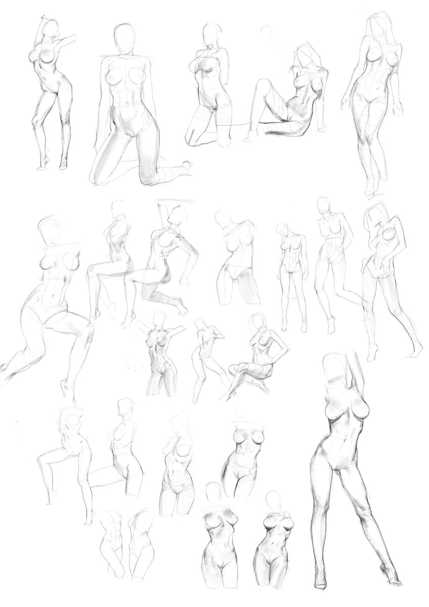 some recent figure studies on ipad.. ... 