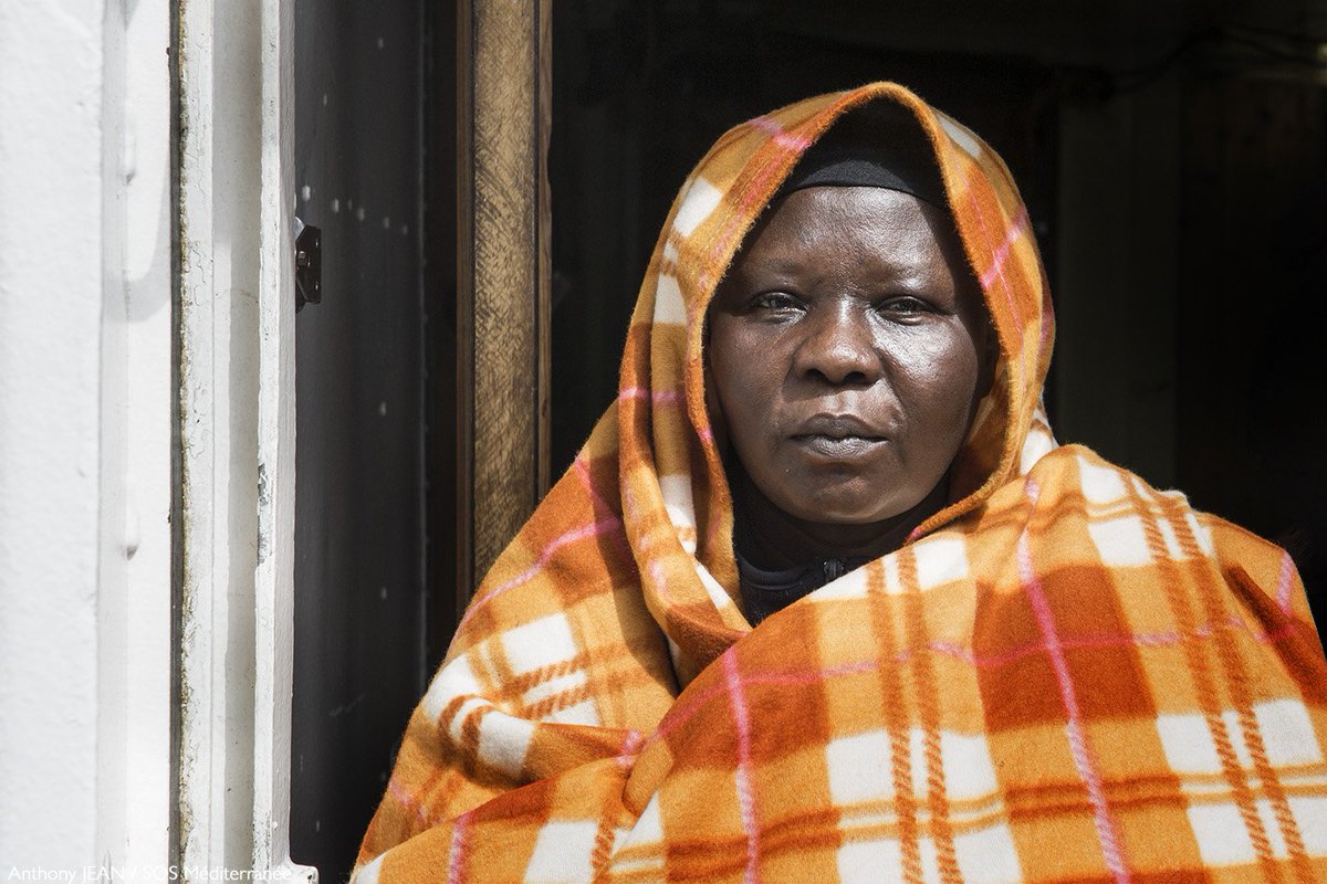 MSF_Sea's tweet photo. Photographer Anthony Jean captures striking portraits of some of the rescued people on board the #Aquarius. Just as each face is unique, so are their stories of their journey from their home countries, into #Libya &amp; on the #Mediterranean sea. https://t.co/A8lmJQz3gq